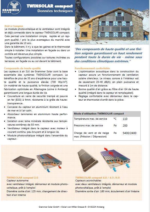 les capteurs solaire TWINSOLAR Étretat
