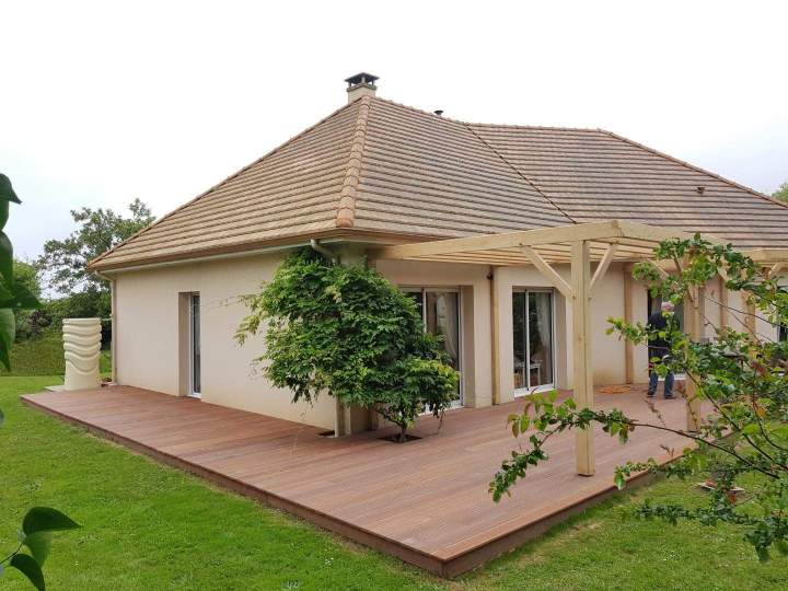 Terrasses extérieures Étretat